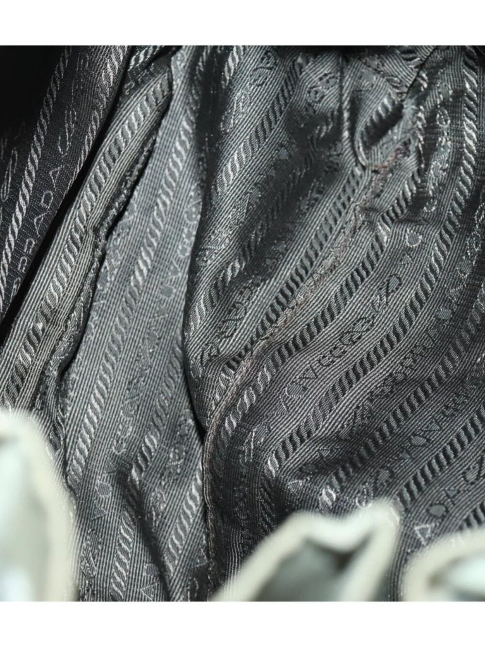 PRADA Backpack Nylon Beige Silver - Picture 10 of 16
